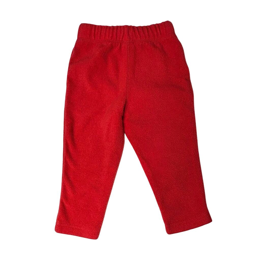 Gap‎ Logo Fleece Pull On Straight Leg Pants 2T Red Toddler Casual Lounging - Picture 2 of 5